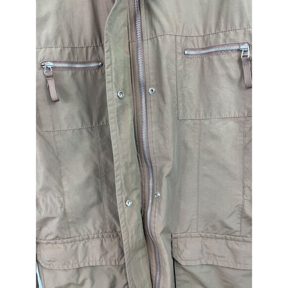 Cherokee Womens Size Large Lined Iridescent Brown/Green Full Zip Hooded Jacket - Picture 5 of 11